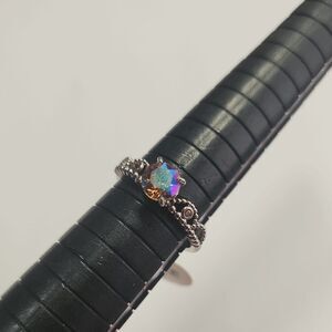 Silver Tone Ring Size 8